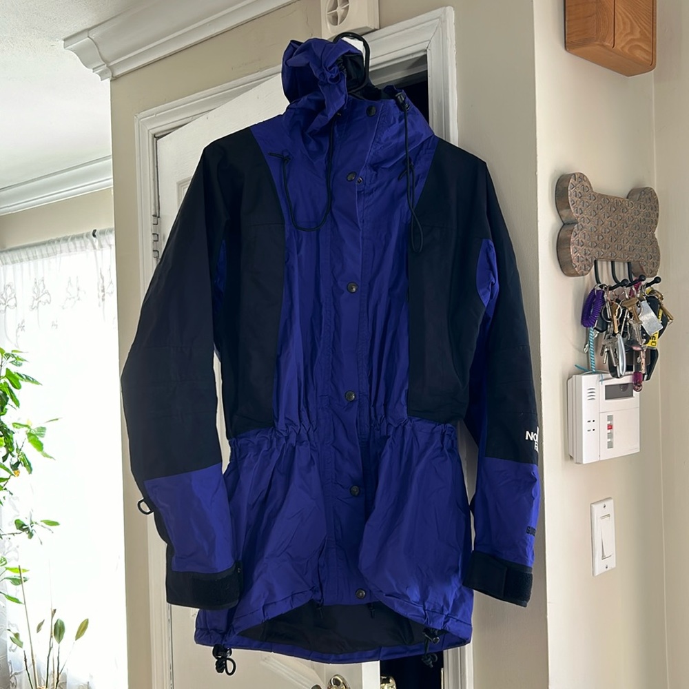 The Northface winter ski coat. Purple and black